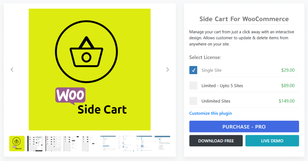 Side Cart Woocommerce by Xootix