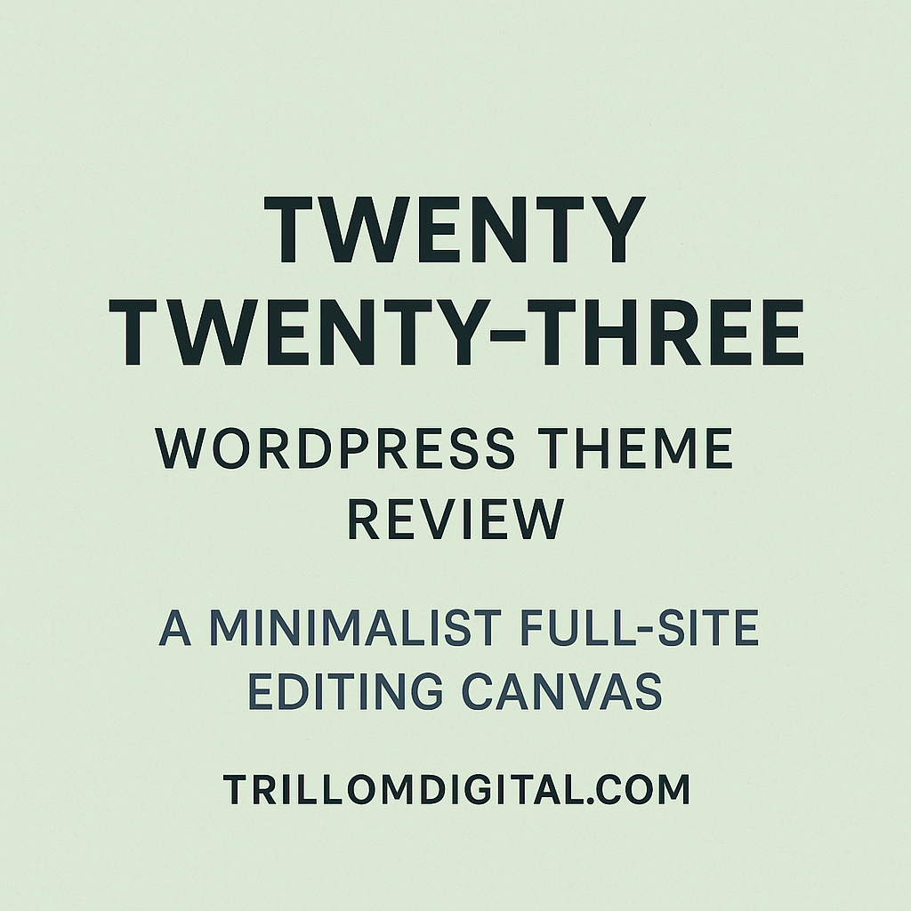 twenty twenty three wordpress theme review
